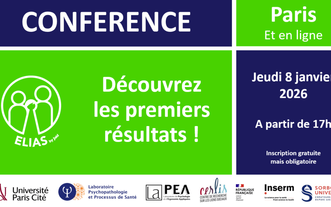 Conférence sur les premiers résultats de l’étude ELIAS